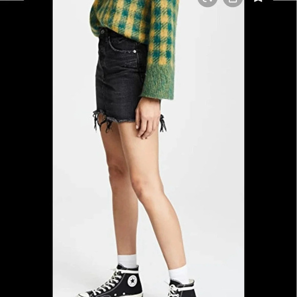 Moussy Vintage Libby Black Distressed Skirt Size 27 - Picture 3 of 7